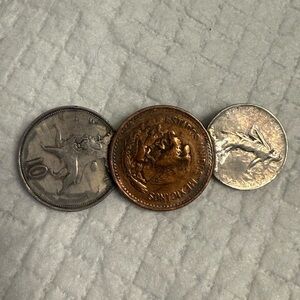 Three Coins - Silver, Bronze Pin